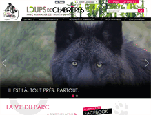 Tablet Screenshot of loups-chabrieres.com